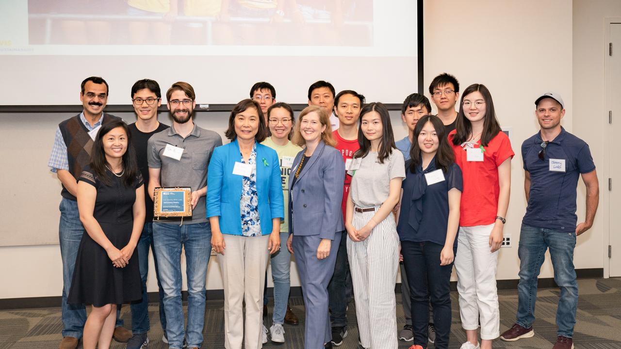 Camille Kirk and Sustainability Summit honorees at 2019 Campus Sustainability Summit 