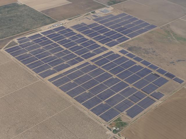 five point solar power plant