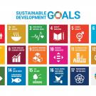 Image of U.N. Sustainable Development Goal logo and icons.