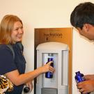 water bottle refill station