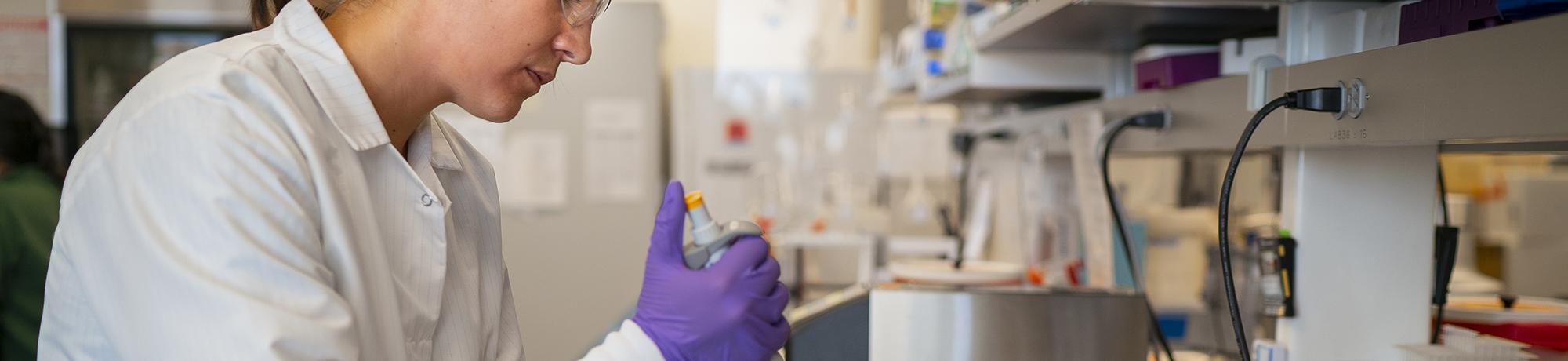 uc davis researcher working in a laboratory