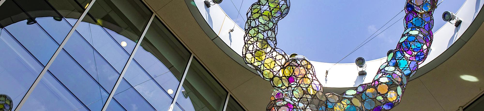 atrium sculpture at uc davis health